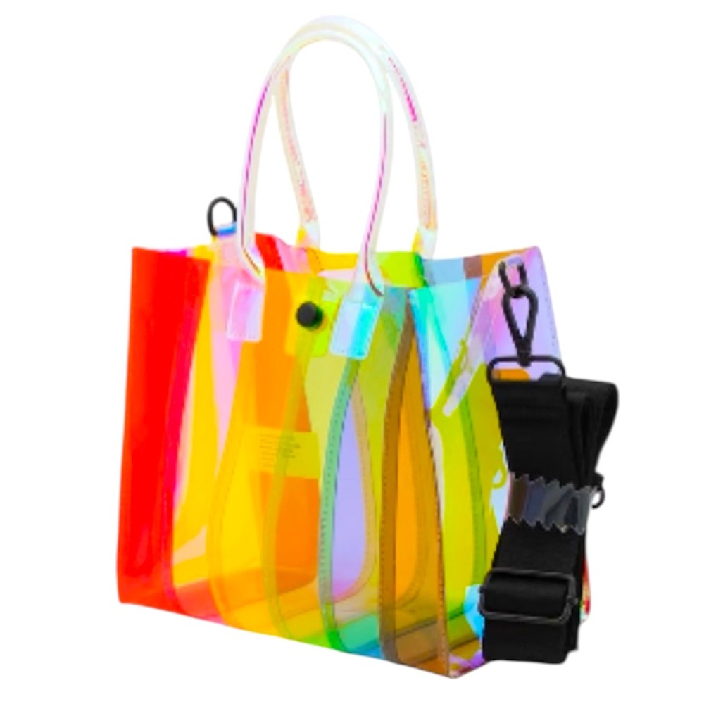 Rainbow Pride LGBTQIA Transparent Mini Crossbody Bag - NWT - Picture 7 of 9